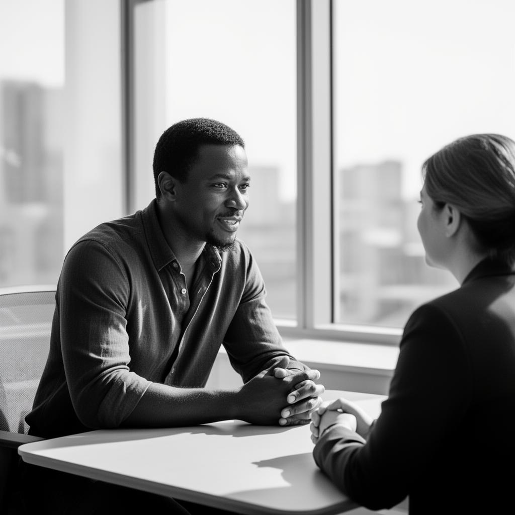 Anthony coaching a client